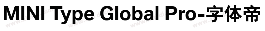 MINI Type Global Pro字体转换